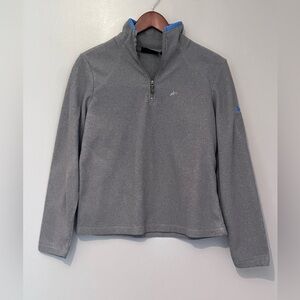 Stylish Gray Quarter-Zip Pullover – Athletech (Small)